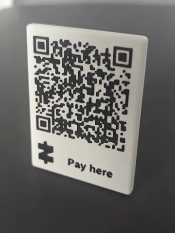 Soporte: Parametric Zelle payment QR Code Stand — vista de referencia 5