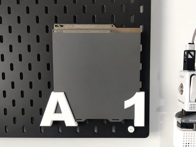 A1 Mini build plate IKEA Skadis holder (2x)