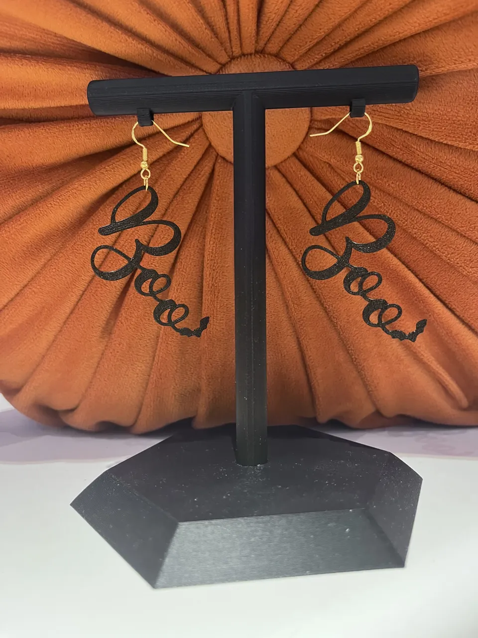 Boo Halloween Earrings – No AMS, Quick Print view 3