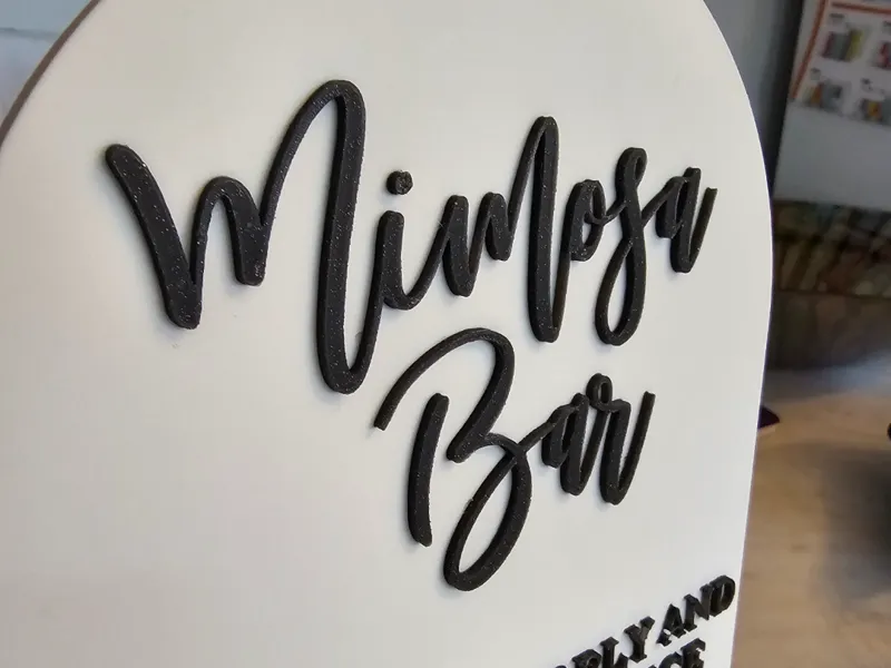 Mimosa Bar top Sign