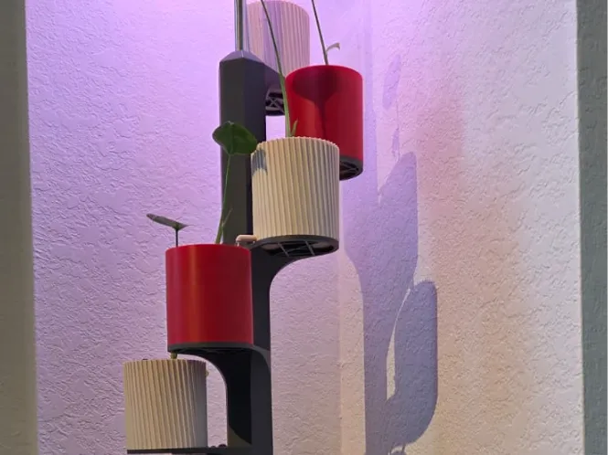 Modular Ebb and flow semi hydroponics tower
