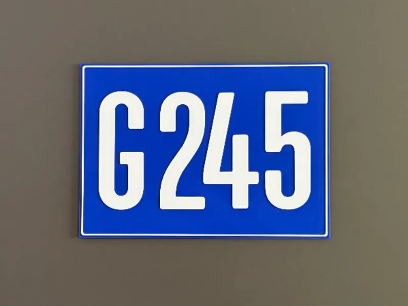 Home (garage) number classic - editable