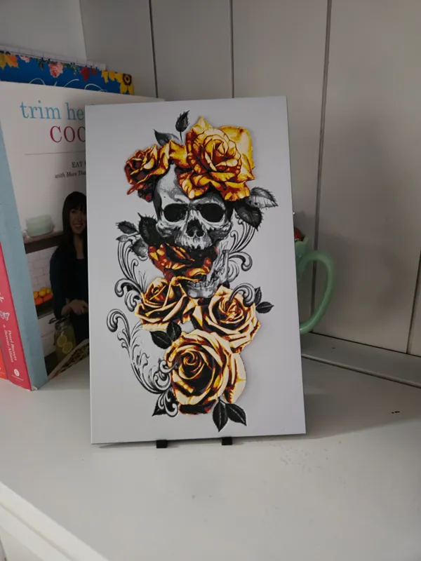 Crâne et roses - Hueforge