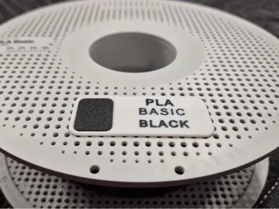 Bambu Labs spool - Filament Label - FUSION360 file