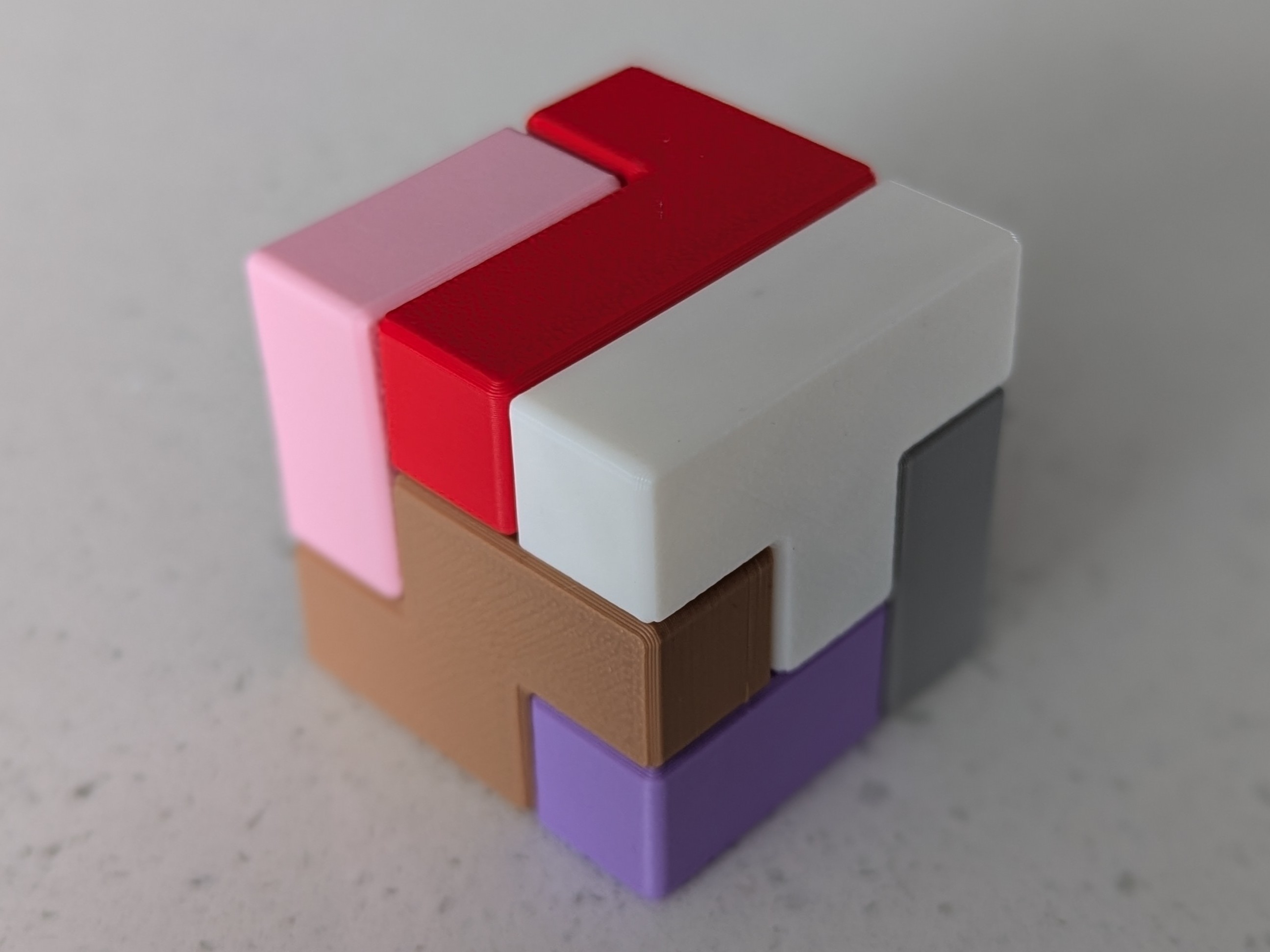 Miniatura 2 do modelo 3D 6 Piece Puzzle Cube