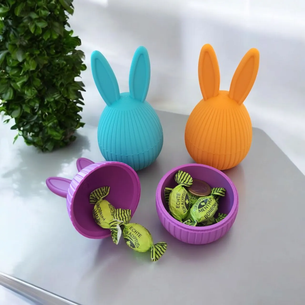 Surprise Easter egg with ears view 2