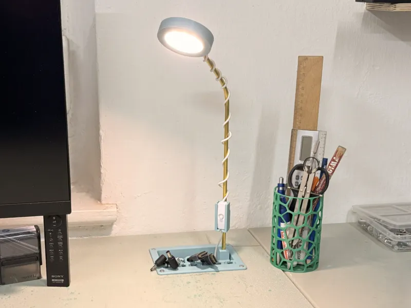 MHS-MS DIY Schreibtischlampe Bambu. Lamp Kit-001