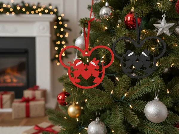 Décoration de Noël Mickey et Minnie