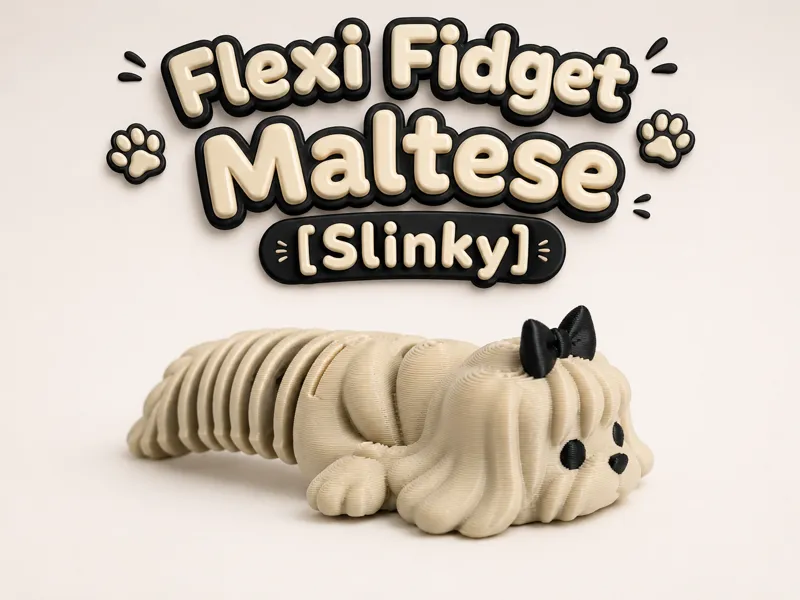 Flexi Fidget Maltese [Slinky].