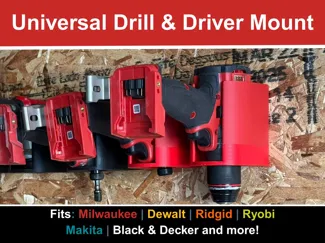 Universal Drill & Impact Driver Wall Mount Holder