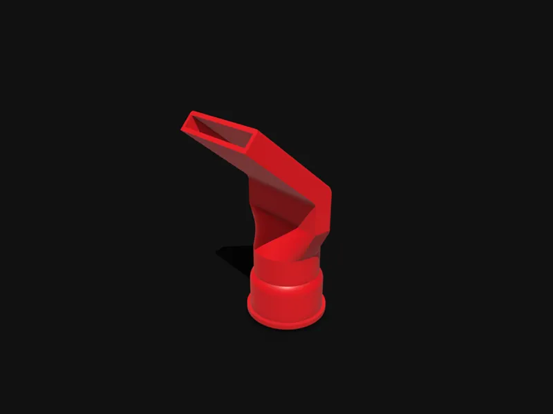 Shop vac angled adapter for rigid brand