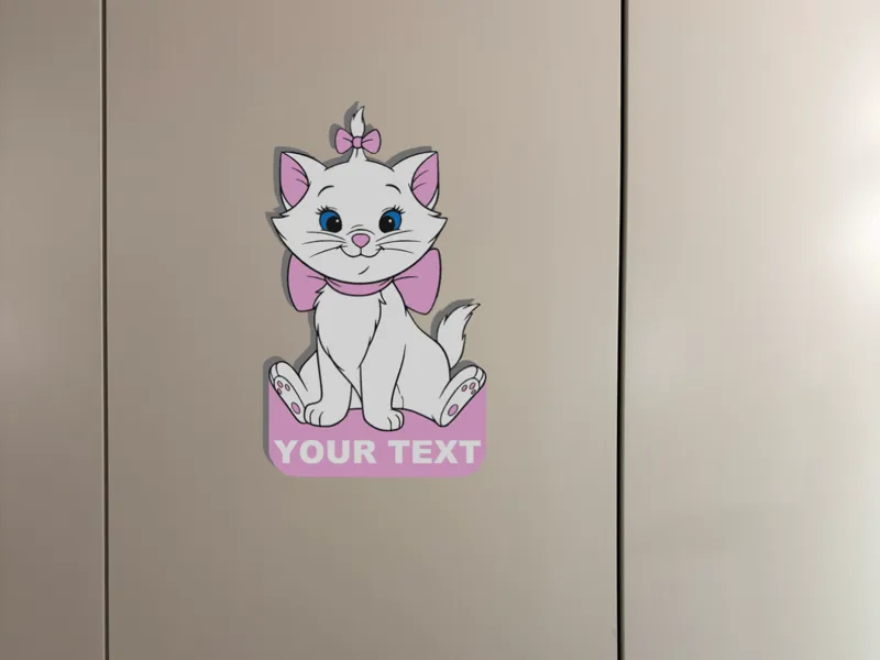Minou / Marie personalizzabile da porta 