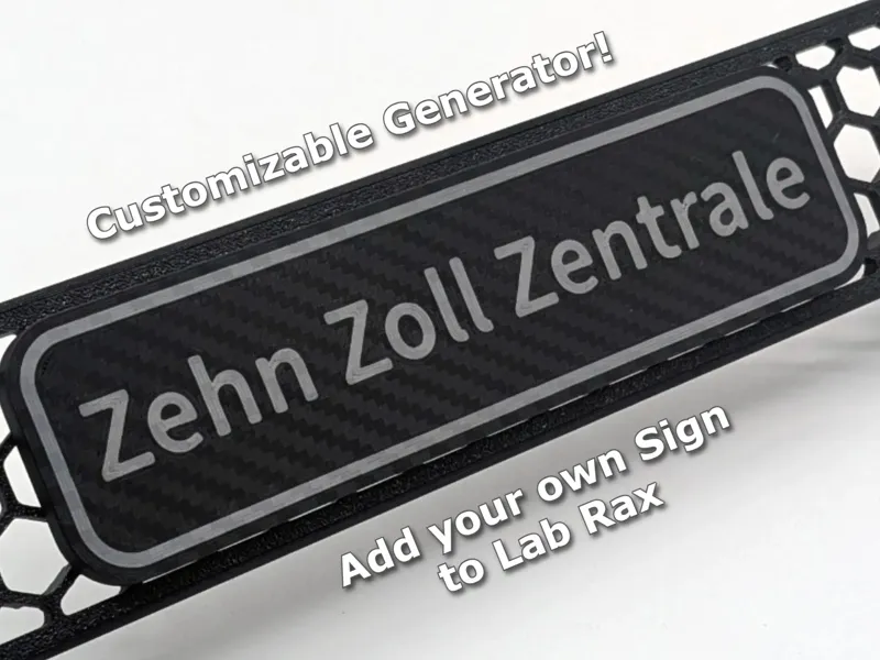 Lab Rax - Customizable, Removable Sign Maker