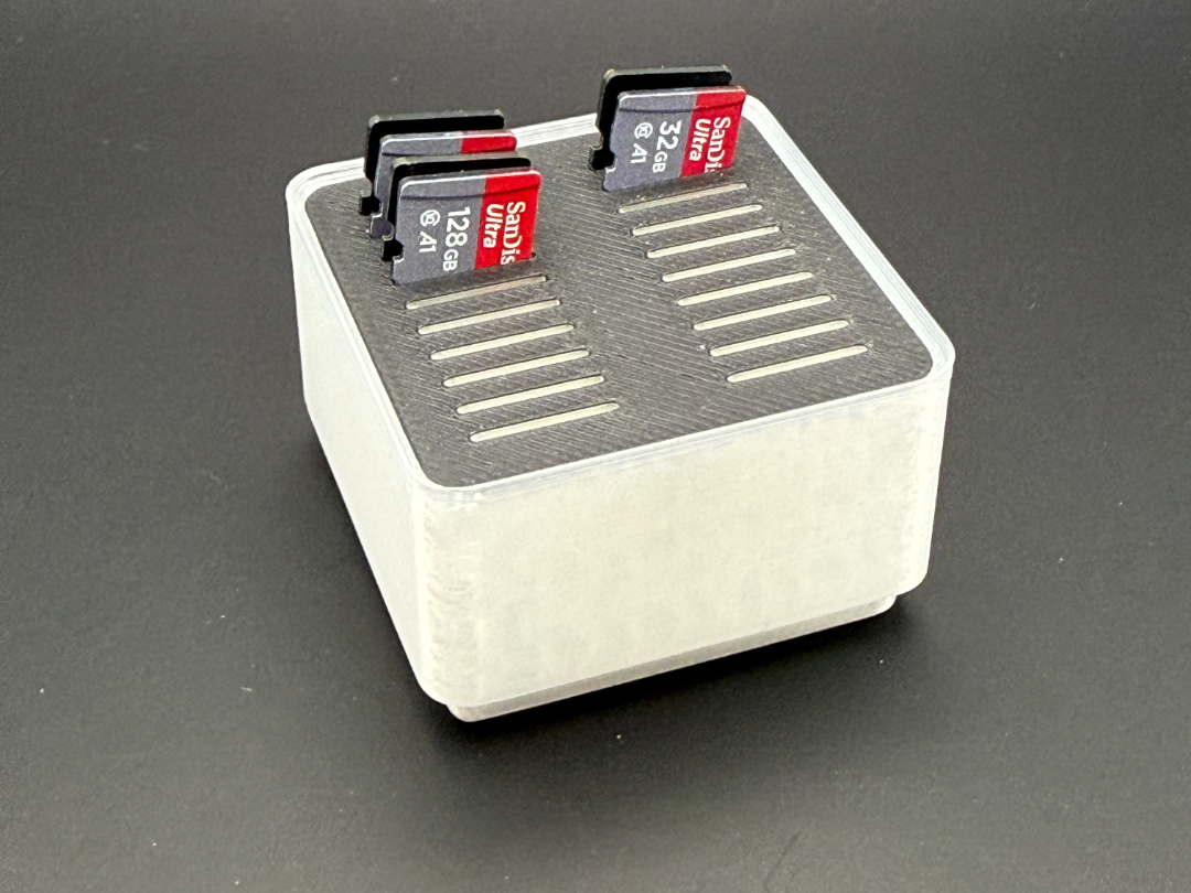 Gridfinity Bin 1x1 – MicroSD Holder