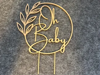 oh baby cake topper