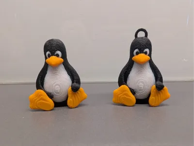 Tux Penguin Keychain