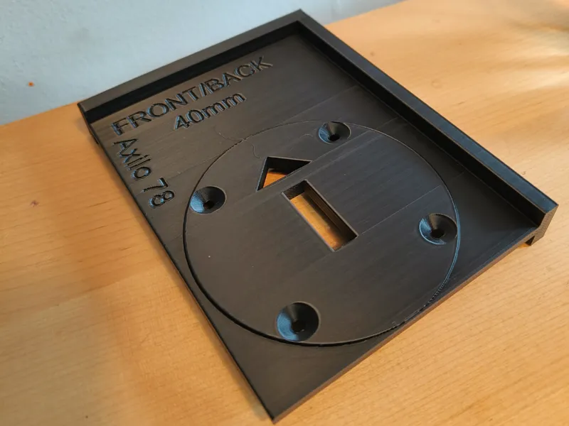 Hafele AXILO Round Mounting Plate template