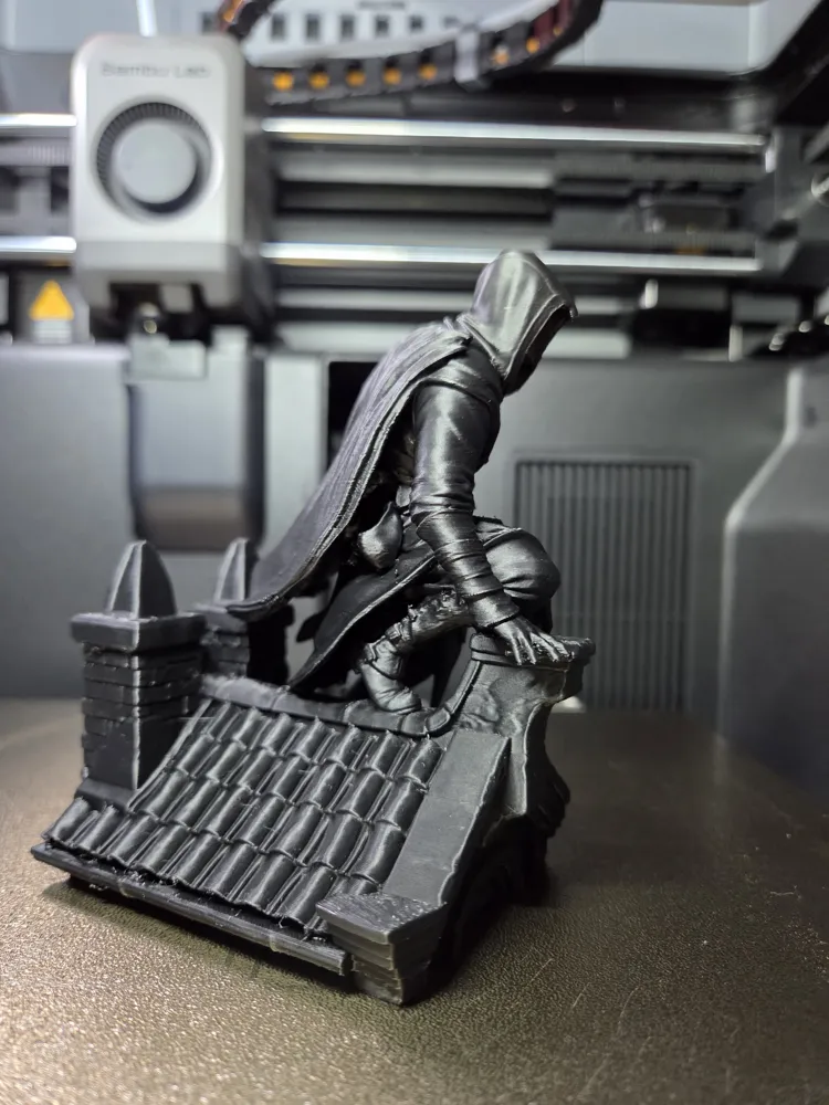 Ezio Auditore Rooftop Leap Assassins Creed Statue - Free 3D Print Model ...