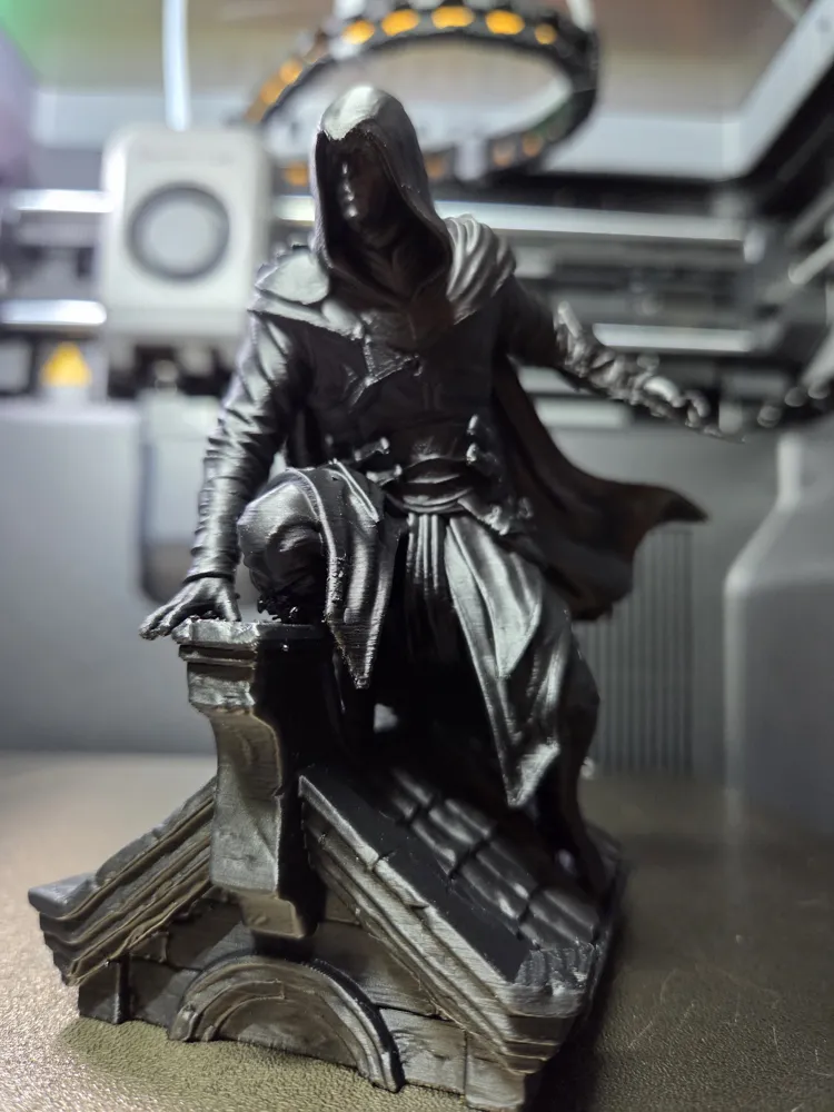 Ezio Auditore Rooftop Leap Assassins Creed Statue - Free 3D Print Model ...