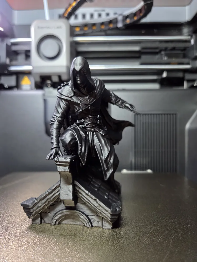 Ezio Auditore Rooftop Leap Assassins Creed Statue - Free 3D Print Model ...