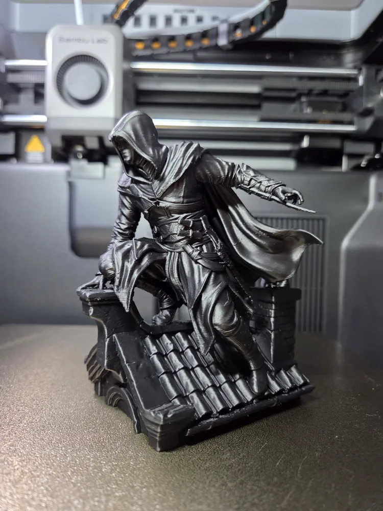 Ezio Auditore Rooftop Leap Assassins Creed Statue - Free 3D Print Model ...