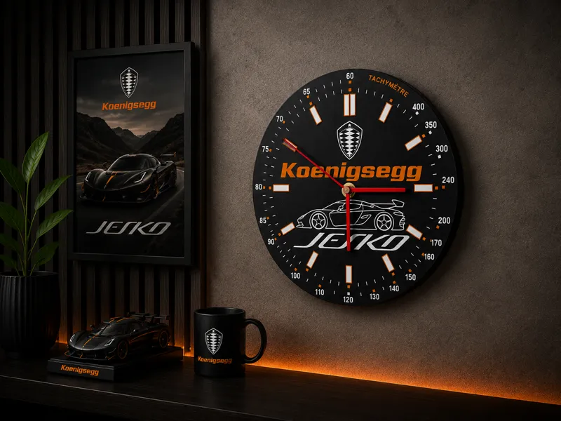 Horloge Murale Modulaire – Édition Koenigsegg