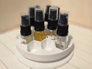 Perfume tester bottle holder