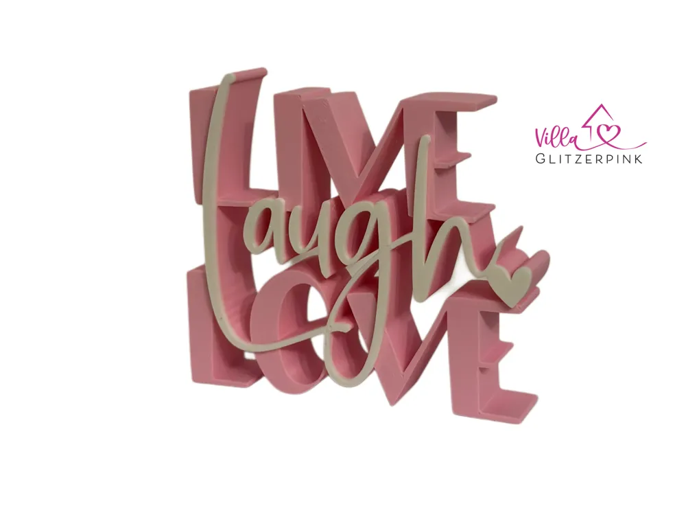 Live Laugh Love Lettering - Free 3D Print Model - MakerWorld