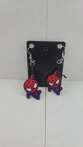 3 Spiderman Earrings/ Keychains view 3