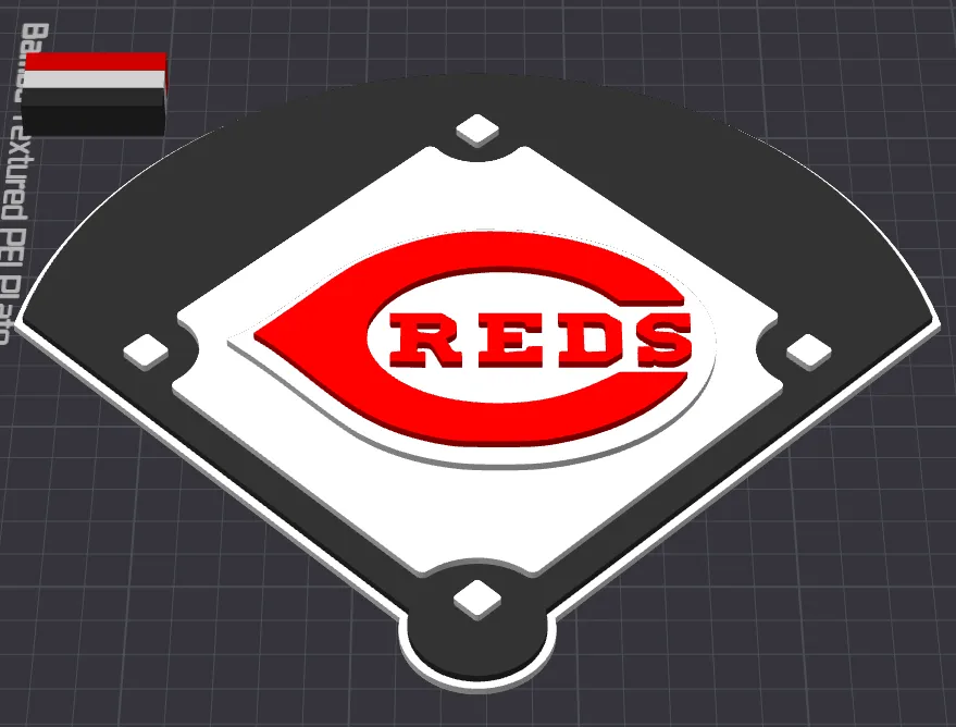Cincinnati Reds Stadium Logo Plaque by EKardiacG MakerWorld: Download ...