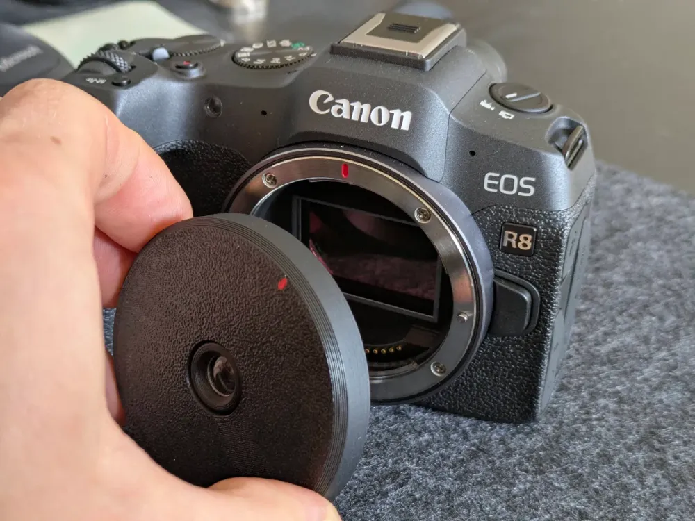 Oreo Lens Retro Dispo Oreo Lens for Canon RF mount - Free 3D Print Model - MakerWorld