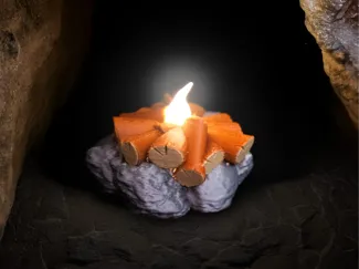 ( working)campfire for miniatures