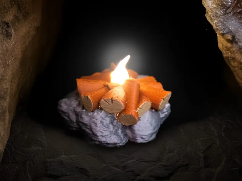 ( working)campfire for miniatures