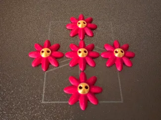Sun Flower Buttons for Knitting, Crochet or Sewing
