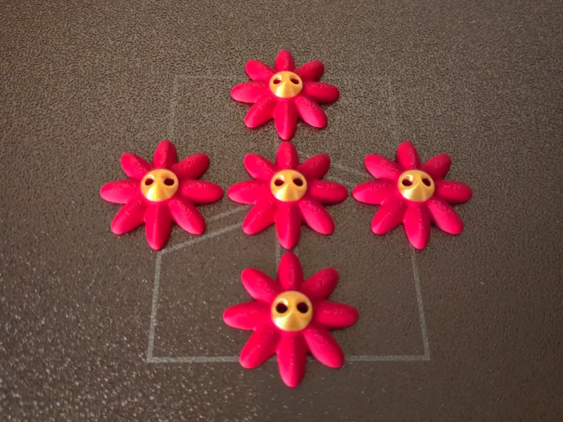 Sun Flower Buttons for Knitting, Crochet or Sewing