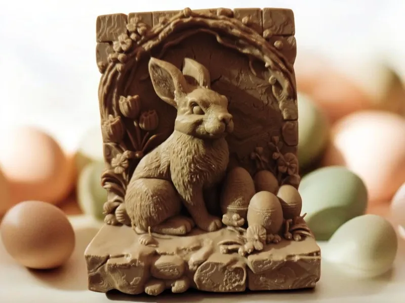 Rabbit Among Spring Blossoms – Easter Bunny Relief