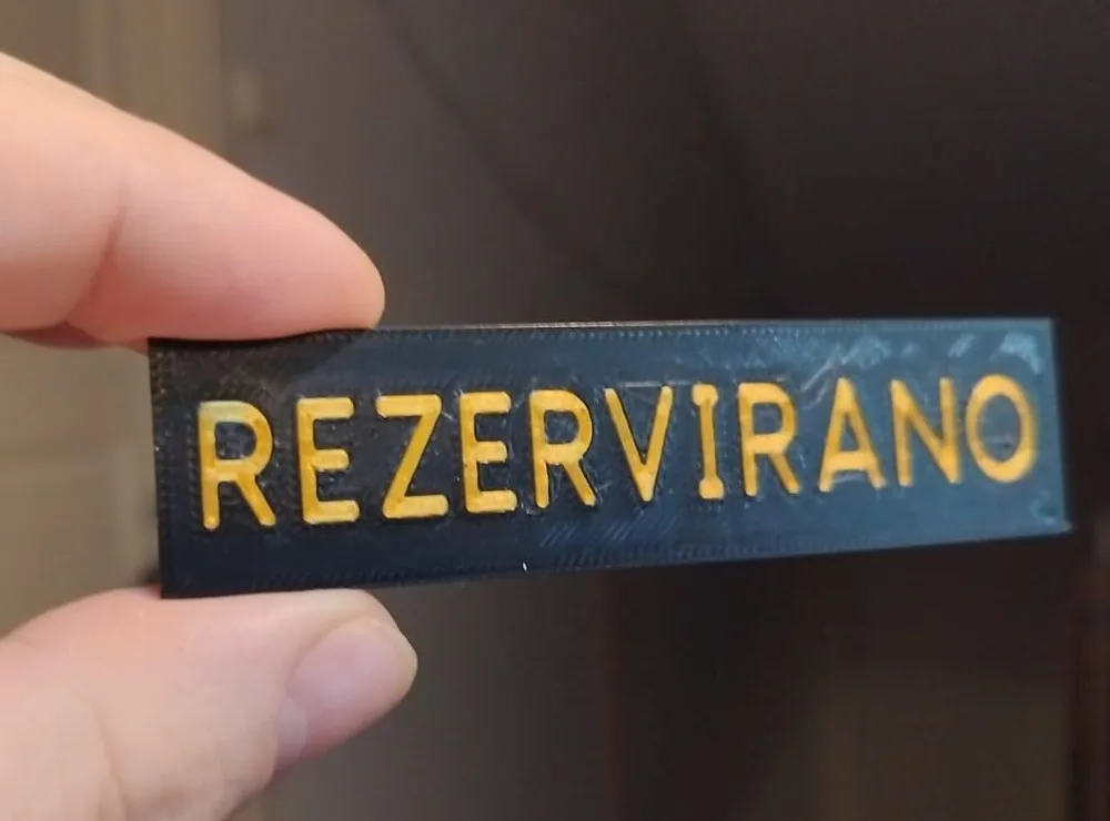Reserved sign - MMU - Free 3D Print Model - MakerWorld