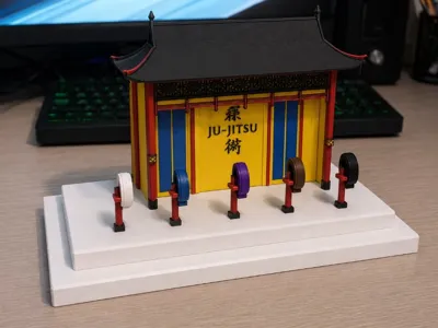 Jiu-Jitsu belt display decoration