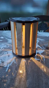 Solarleuchte Klötzchenlampe rund