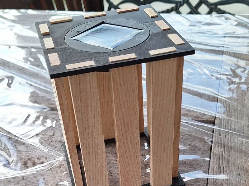 Solarlampe Klötzchenlampe rund und eckig