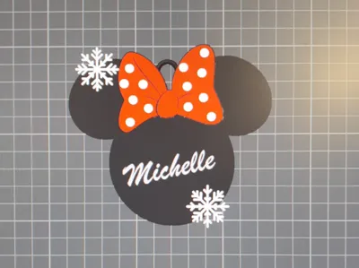 Christmas baubles mikey and minnie