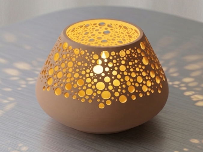 Luxury ceramic tea light holder
