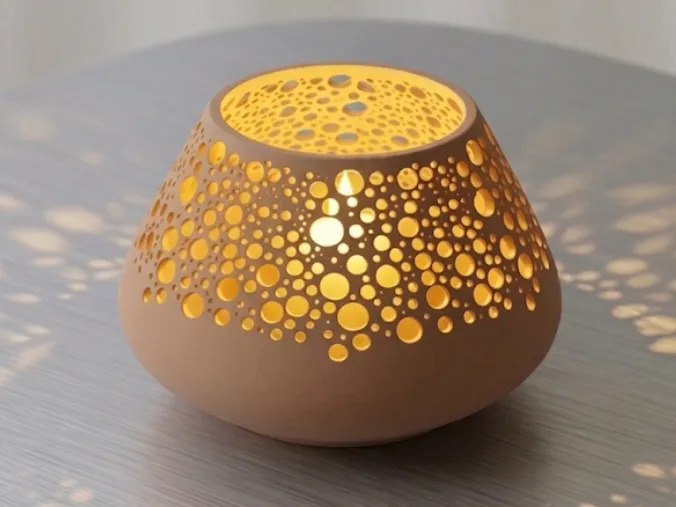 Luxury ceramic tea light holder