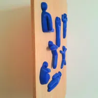 Clipped in Wall, One Side Flat, A1 Mini, Better Adhesion