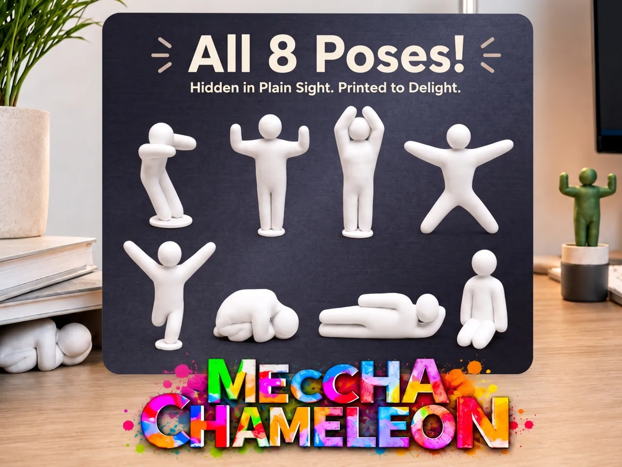 Meccha Chameleon Game Character hide figure view 2