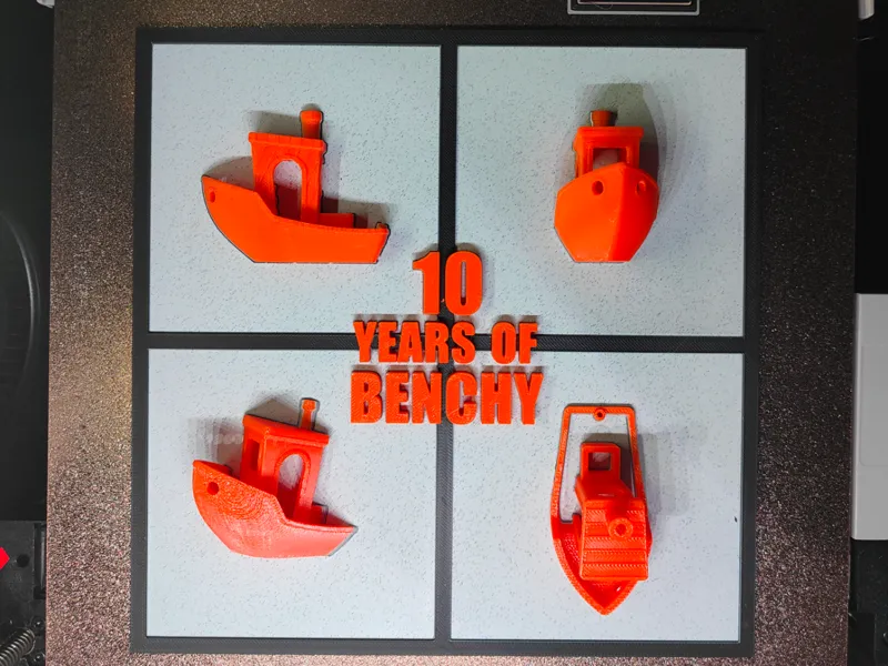 10 Years of Benchy Plaque