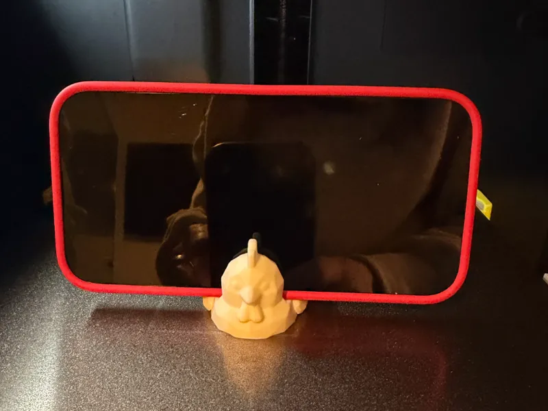 Low Poly Chicken Phone Stand | Cute Phone Holder