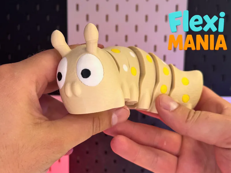 Flexi Caterpillar - Print-in-Place Caterpillar