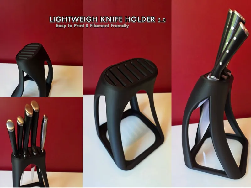 Light weight knife holder 2.0