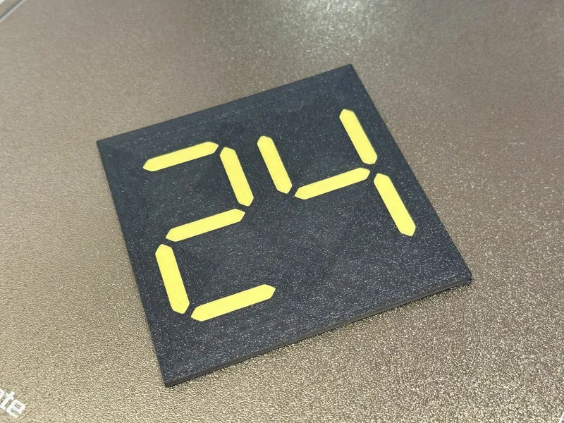 Customizable Digital Number Coaster